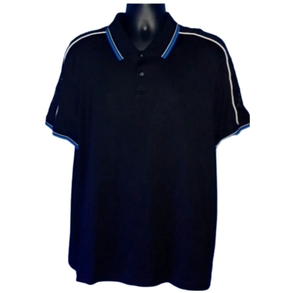 Michael Kors Black Men's Casual Polo Shirt - Picture 3 of 6